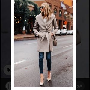 H&M EUC Wool blend Wrap Coat